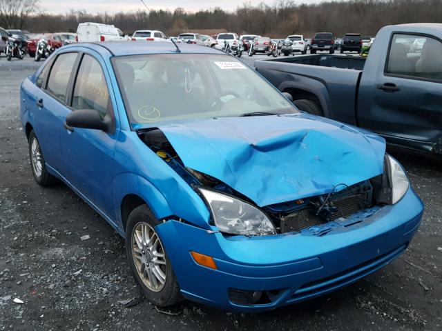 1FAHP34N37W260749 - 2007 FORD FOCUS ZX4 BLUE photo 1