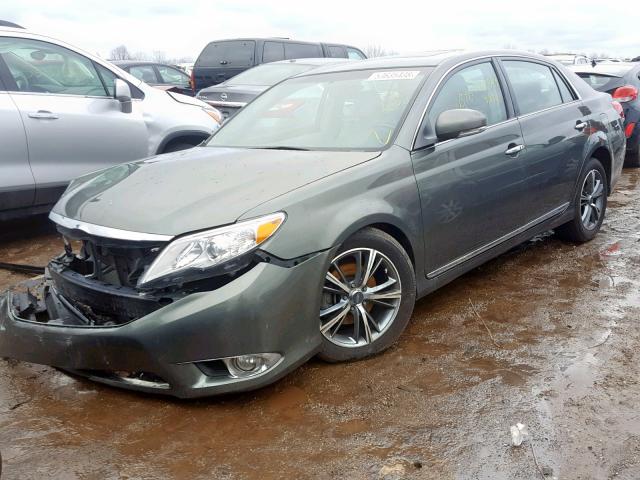4T1BK3DB3BU378143 - 2011 TOYOTA AVALON BAS GREEN photo 2