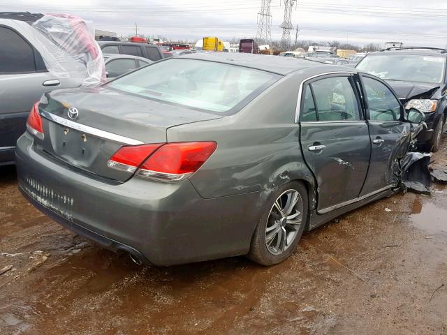 4T1BK3DB3BU378143 - 2011 TOYOTA AVALON BAS GREEN photo 4