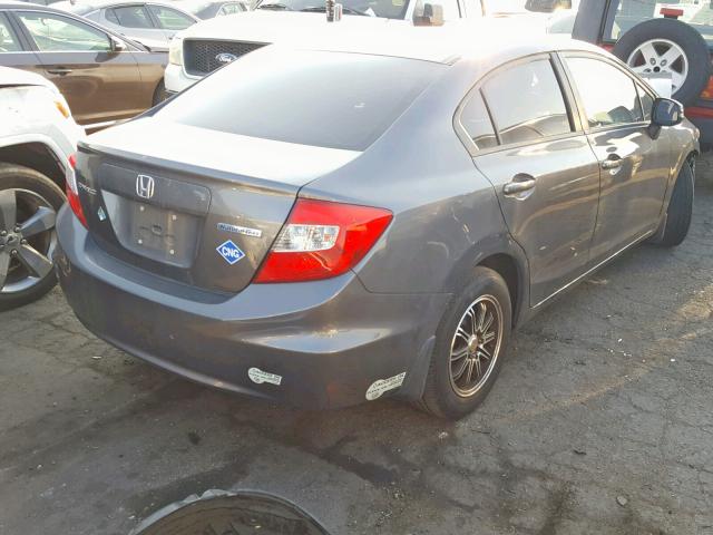 19XFB5F53CE000879 - 2012 HONDA CIVIC NATU GRAY photo 4