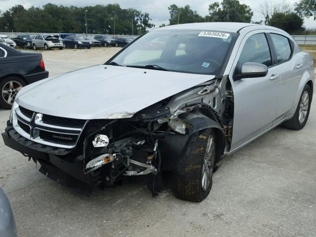 1B3BD4FB2BN541510 - 2011 DODGE AVENGER EX SILVER photo 2