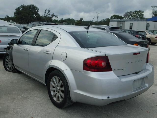 1B3BD4FB2BN541510 - 2011 DODGE AVENGER EX SILVER photo 3