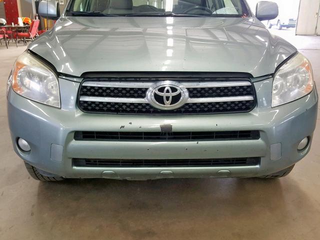 JTMBD31V176045786 - 2007 TOYOTA RAV4 LIMIT GREEN photo 9