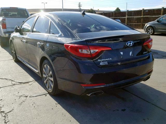 5NPE34AF3HH537421 - 2017 HYUNDAI SONATA SPO BLACK photo 3