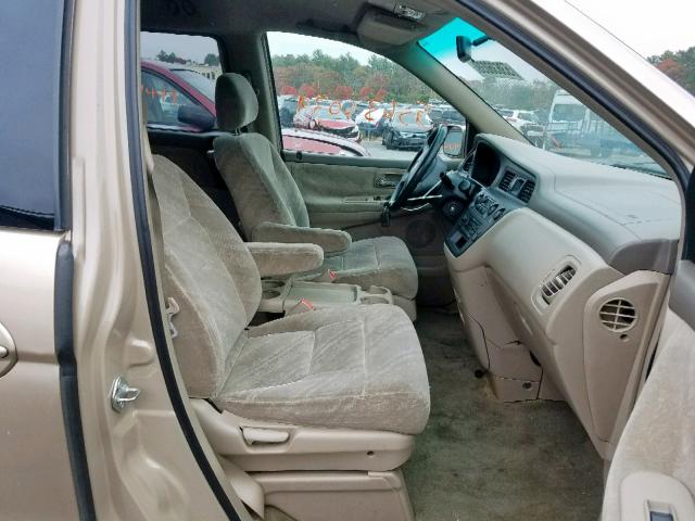 2HKRL18692H000095 - 2002 HONDA ODYSSEY EX GOLD photo 5