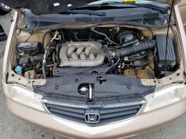 2HKRL18692H000095 - 2002 HONDA ODYSSEY EX GOLD photo 7