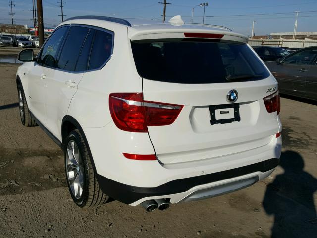 5UXWZ7C5XG0R32442 - 2016 BMW X3 SDRIVE2 Ақ фото 3