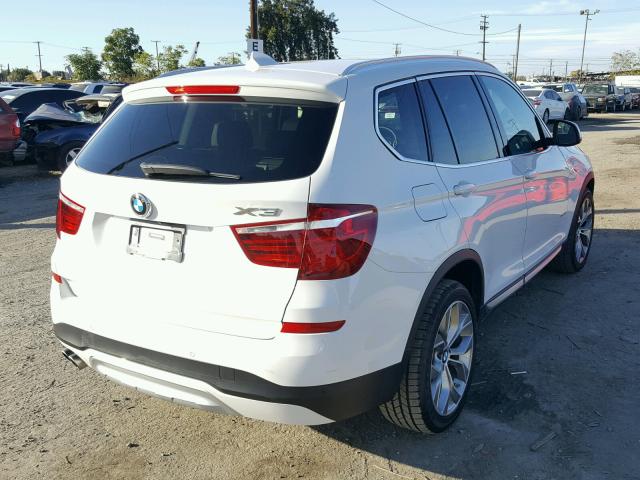 5UXWZ7C5XG0R32442 - 2016 BMW X3 SDRIVE2 Ақ фото 4
