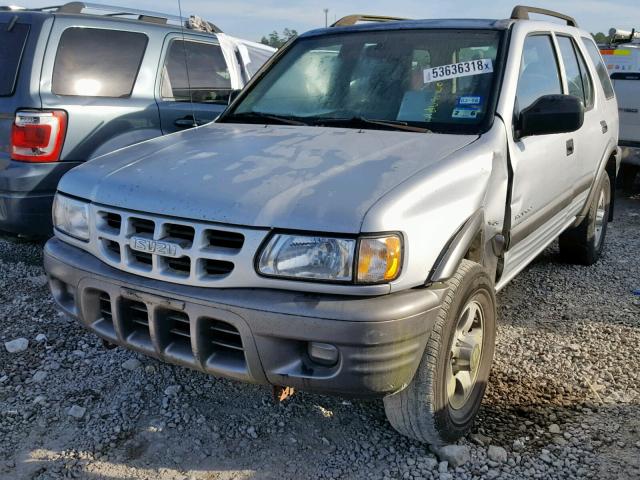 4S2CK58W1Y4325326 - 2000 ISUZU RODEO S SILVER photo 2