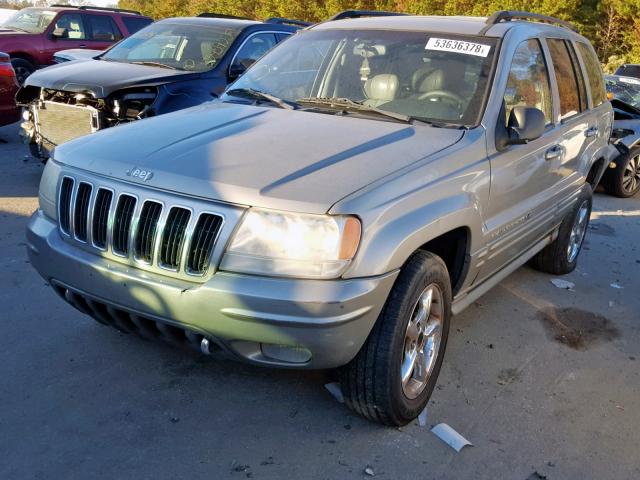 1J8GW68J92C210362 - 2002 JEEP GRAND CHER GRAY photo 2