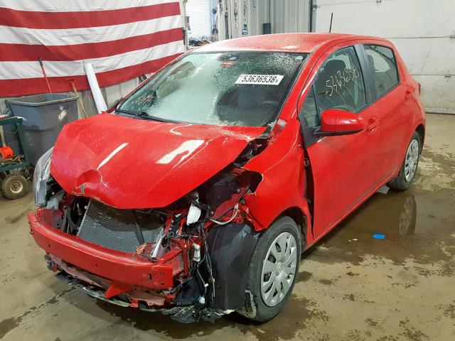 VNKKTUD30GA070220 - 2016 TOYOTA YARIS L RED photo 2