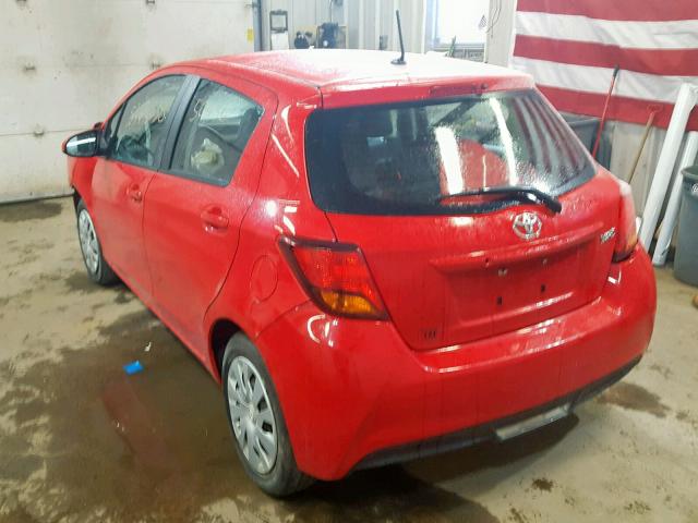 VNKKTUD30GA070220 - 2016 TOYOTA YARIS L RED photo 3