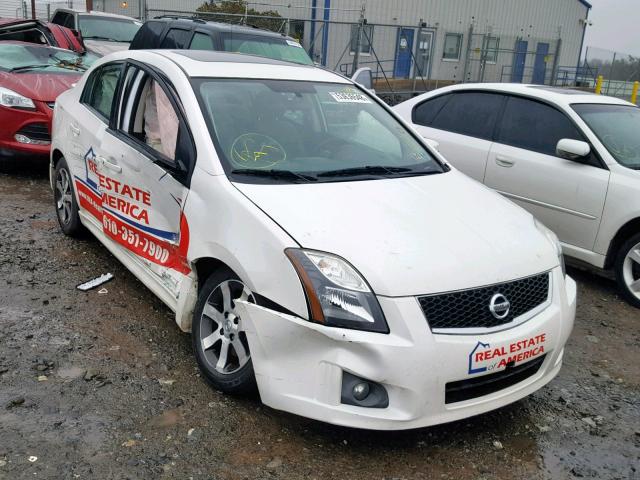 3N1AB6AP4CL697163 - 2012 NISSAN SENTRA 2.0 WHITE photo 1