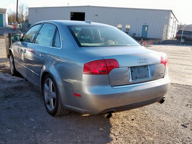 WAUDF68E15A445879 - 2005 AUDI A4 2.0T QU GRAY photo 3