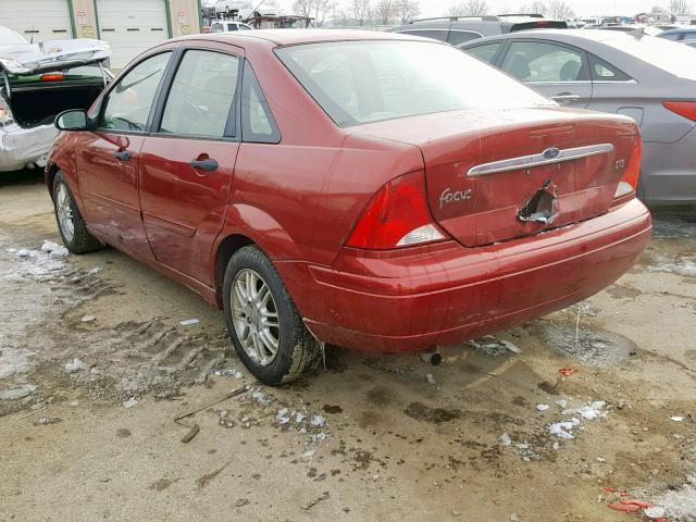 1FAHP3834YW389884 - 2000 FORD FOCUS ZTS RED photo 3