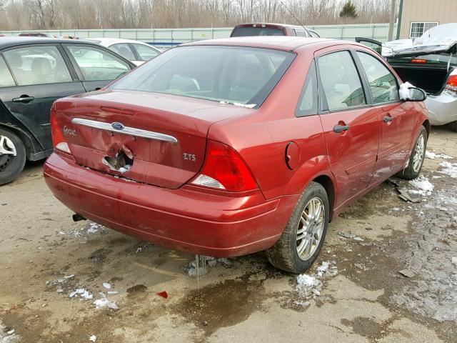 1FAHP3834YW389884 - 2000 FORD FOCUS ZTS RED photo 4