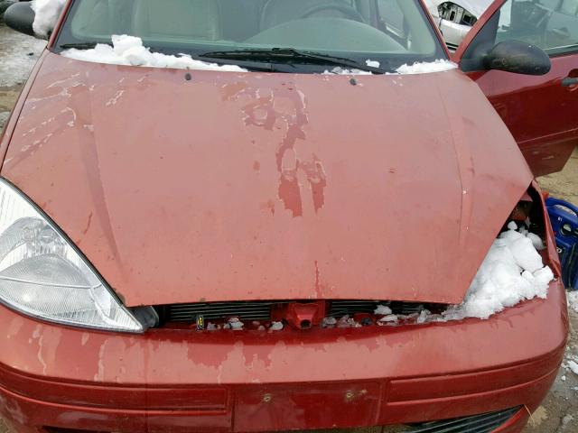 1FAHP3834YW389884 - 2000 FORD FOCUS ZTS RED photo 7