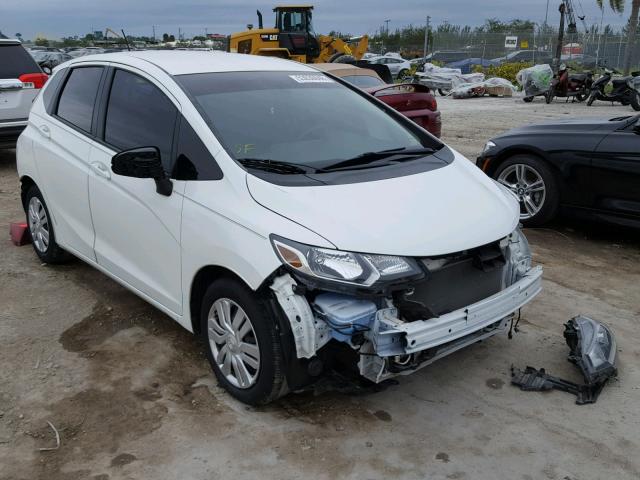 3HGGK5H5XFM759087 - 2015 HONDA FIT LX WHITE photo 1