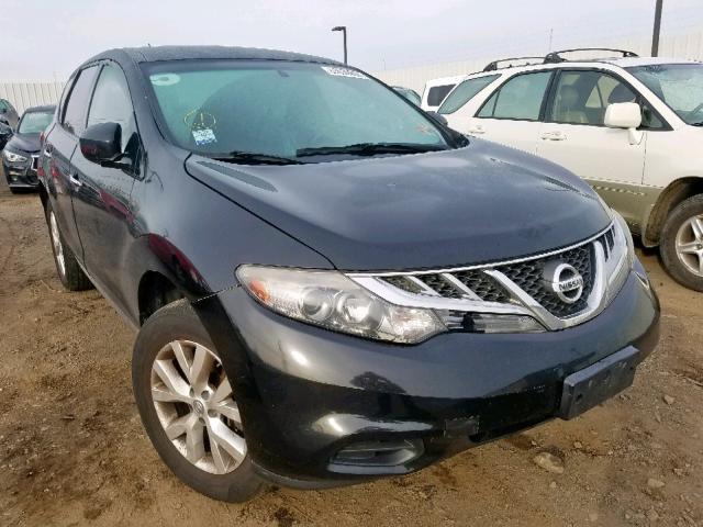 JN8AZ1MW7BW164705 - 2011 NISSAN MURANO S BLACK photo 1