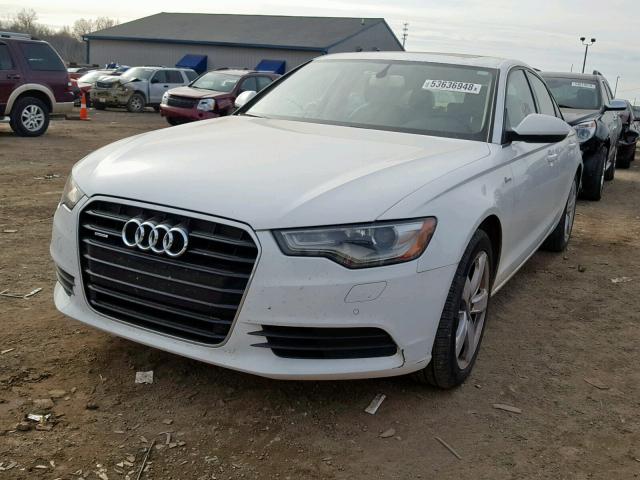 WAUGGAFC5CN127025 - 2012 AUDI A6 PREMIUM WHITE photo 2