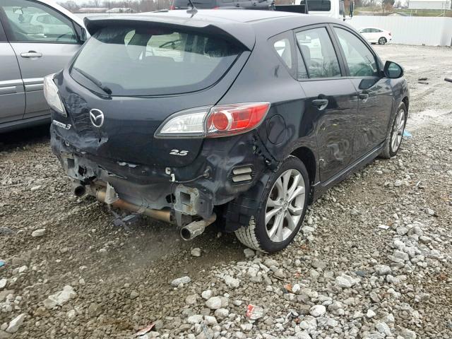 JM1BL1H55A1220932 - 2010 MAZDA 3 S BLACK photo 4