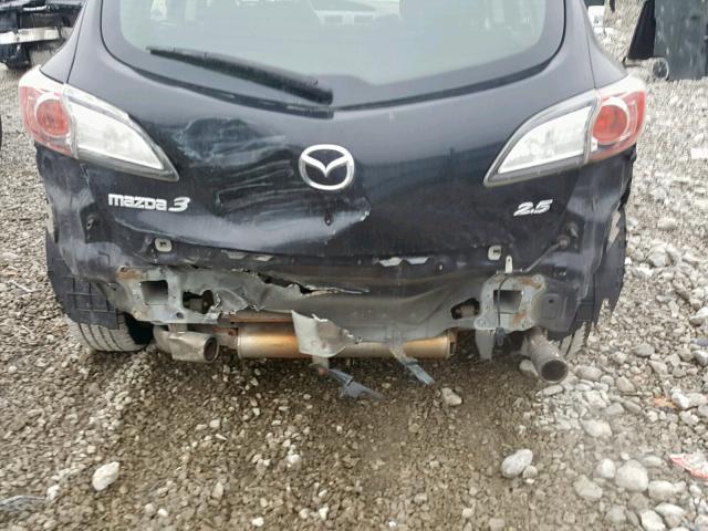 JM1BL1H55A1220932 - 2010 MAZDA 3 S BLACK photo 9