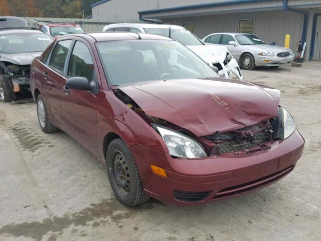 1FAFP34N57W205176 - 2007 FORD FOCUS ZX4 MAROON photo 1