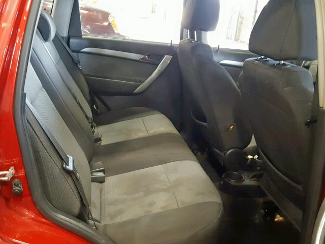 KL1TD66E19B343769 - 2009 CHEVROLET AVEO LS RED photo 6