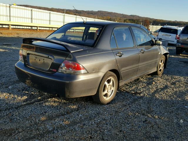 JA3AJ86E04U046752 - 2004 MITSUBISHI LANCER OZ GRAY photo 4