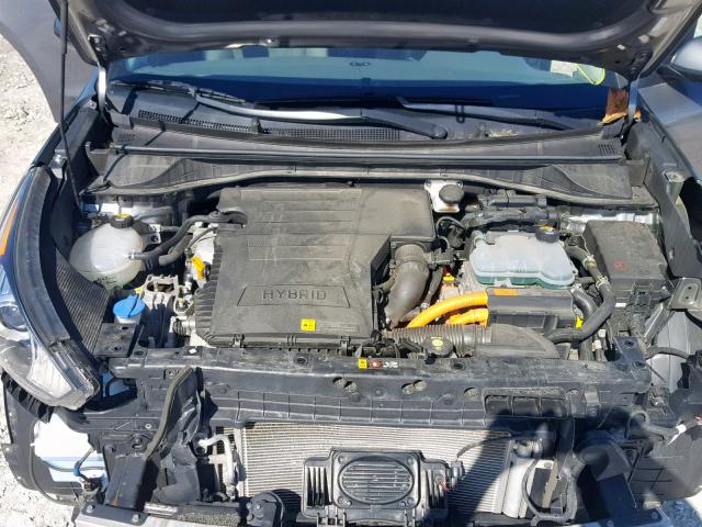 KNDCB3LC8H5104698 - 2017 KIA NIRO FE GRAY photo 7