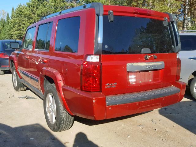 1J8HG58N76C253084 - 2006 JEEP COMMANDER წითელი ფოტო 3