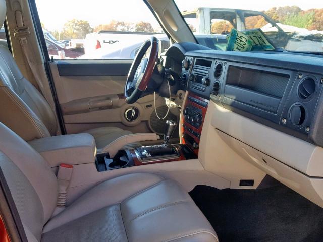 1J8HG58N76C253084 - 2006 JEEP COMMANDER წითელი ფოტო 5
