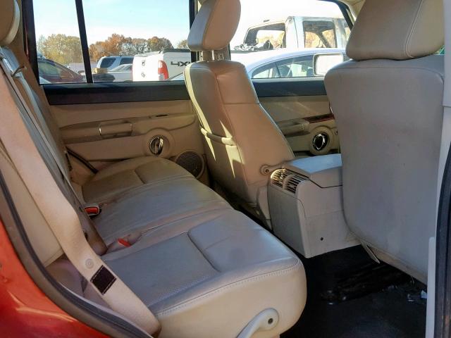 1J8HG58N76C253084 - 2006 JEEP COMMANDER წითელი ფოტო 6