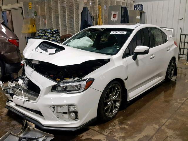 JF1VA2Y62H9802991 - 2017 SUBARU WRX STI WHITE photo 2