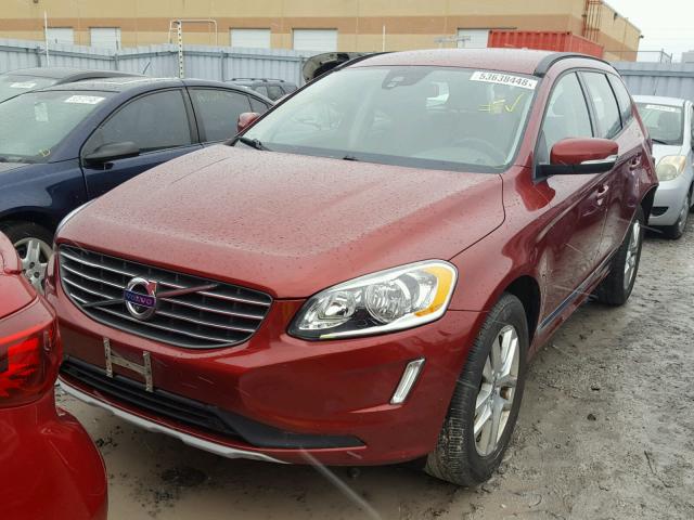 YV440MDJ0H2004591 - 2017 VOLVO XC60 T5 MAROON photo 2