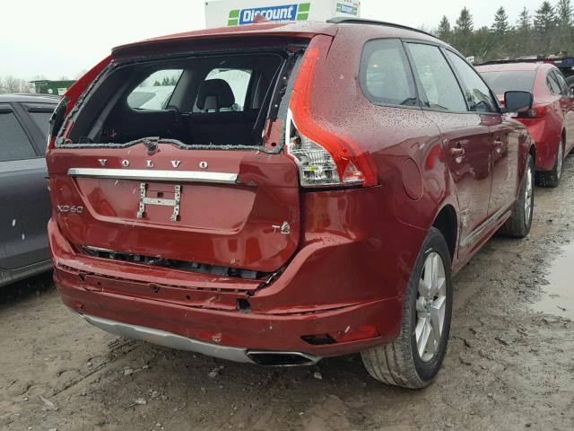 YV440MDJ0H2004591 - 2017 VOLVO XC60 T5 MAROON photo 4