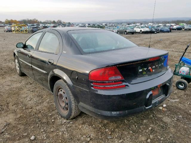 1B3EJ46UX1N716463 - 2001 DODGE STRATUS SE BLACK photo 3