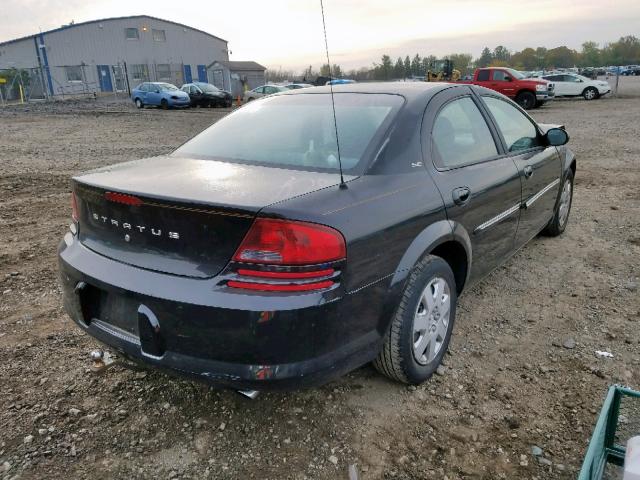 1B3EJ46UX1N716463 - 2001 DODGE STRATUS SE BLACK photo 4