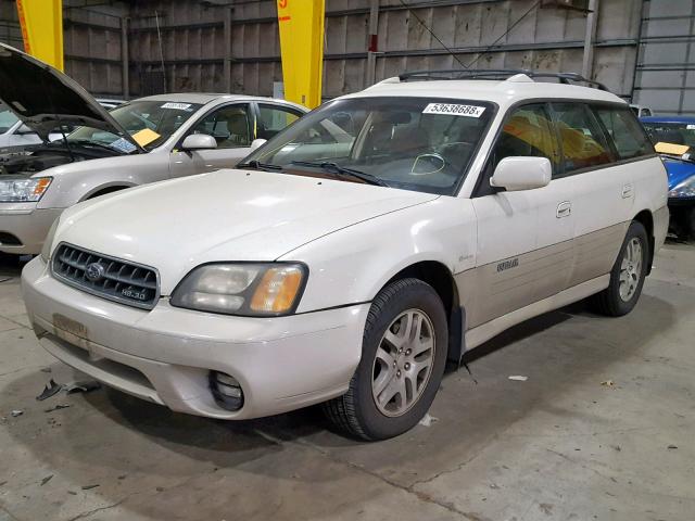 4S3BH815X47638313 - 2004 SUBARU LEGACY OUT WHITE photo 2