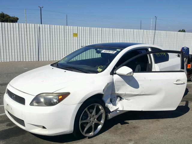 JTKDE177550017033 - 2005 TOYOTA SCION TC თეთრი ფოტო 2