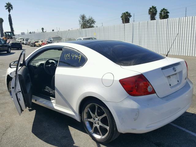 JTKDE177550017033 - 2005 TOYOTA SCION TC თეთრი ფოტო 3