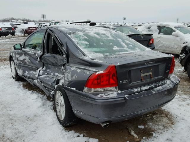 YV1RS592982673303 - 2008 VOLVO S60 2.5T GRAY photo 3