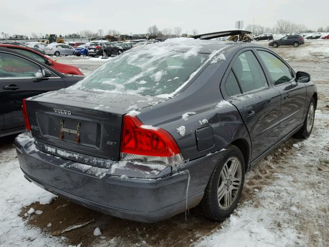 YV1RS592982673303 - 2008 VOLVO S60 2.5T GRAY photo 4