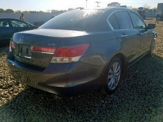 1HGCP3F82BA018828 - 2011 HONDA ACCORD EXL CHARCOAL photo 4