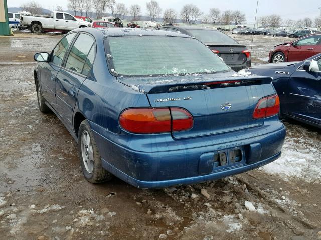 1G1NE52J73M709525 - 2003 CHEVROLET MALIBU LS 青色 照片 3