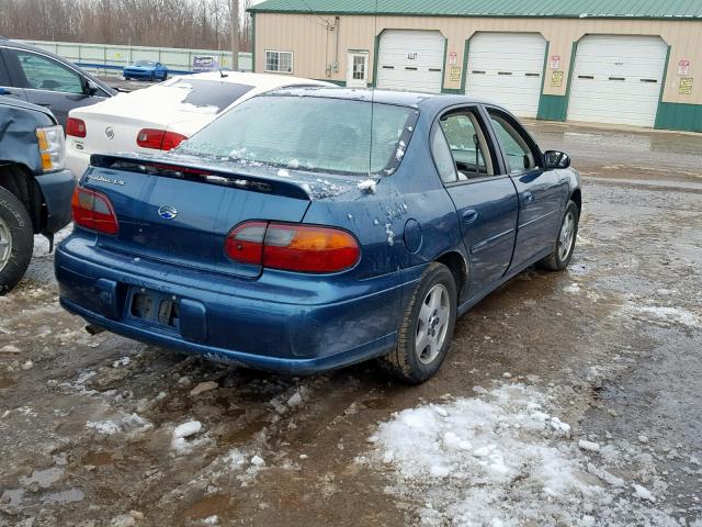 1G1NE52J73M709525 - 2003 CHEVROLET MALIBU LS 青色 照片 4