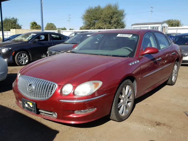 2G4WN58C181142487 - 2008 BUICK LACROSSE S RED photo 2