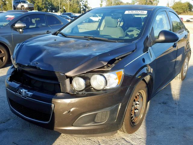 1G1JA5SH0E4114767 - 2014 CHEVROLET SONIC LS BLACK photo 2
