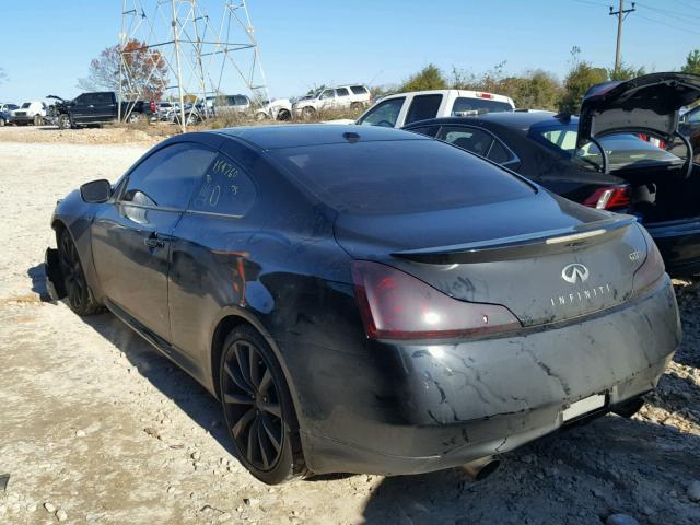 JNKCV64E79M603877 - 2009 INFINITI G37 BASE BLACK photo 3