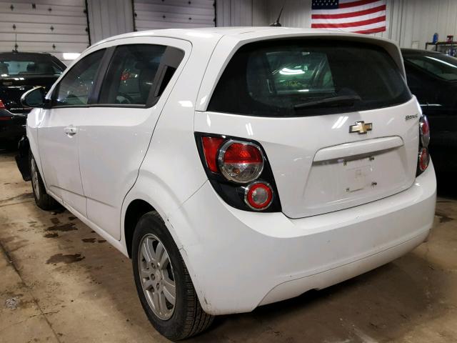 1G1JA6SH1C4161843 - 2012 CHEVROLET SONIC LS WHITE photo 3